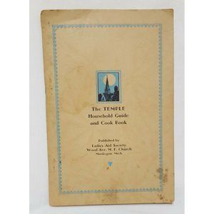 Temple Household Guide Cook Book Ladies Aid Societ